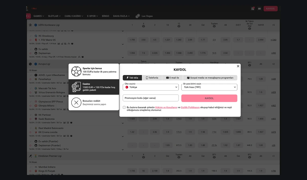 DBbet registration